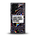 mixed emotions back phone cover | glass case for samsung galaxy s23 ultra