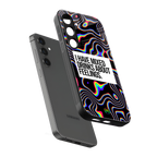mixed emotions back phone cover | glass case for samsung galaxy s24 fe