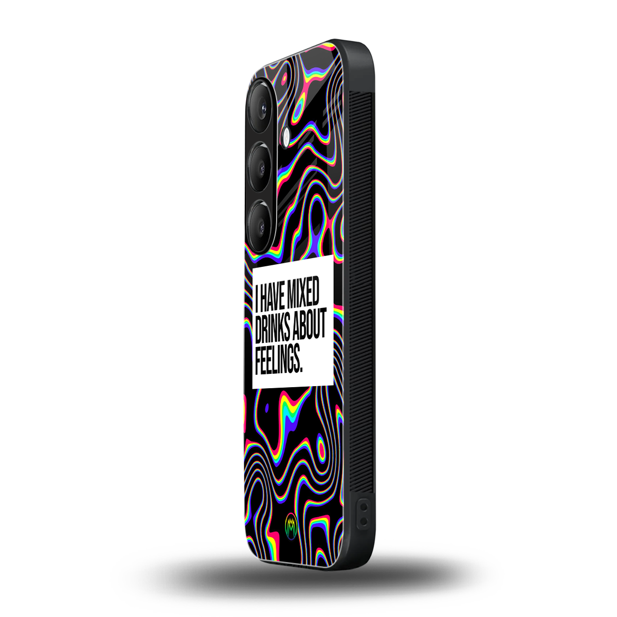 mixed emotions back phone cover | glass case for samsung galaxy s24 plus