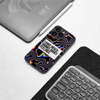 mixed emotions back phone cover | glass case for iphone 13 pro max