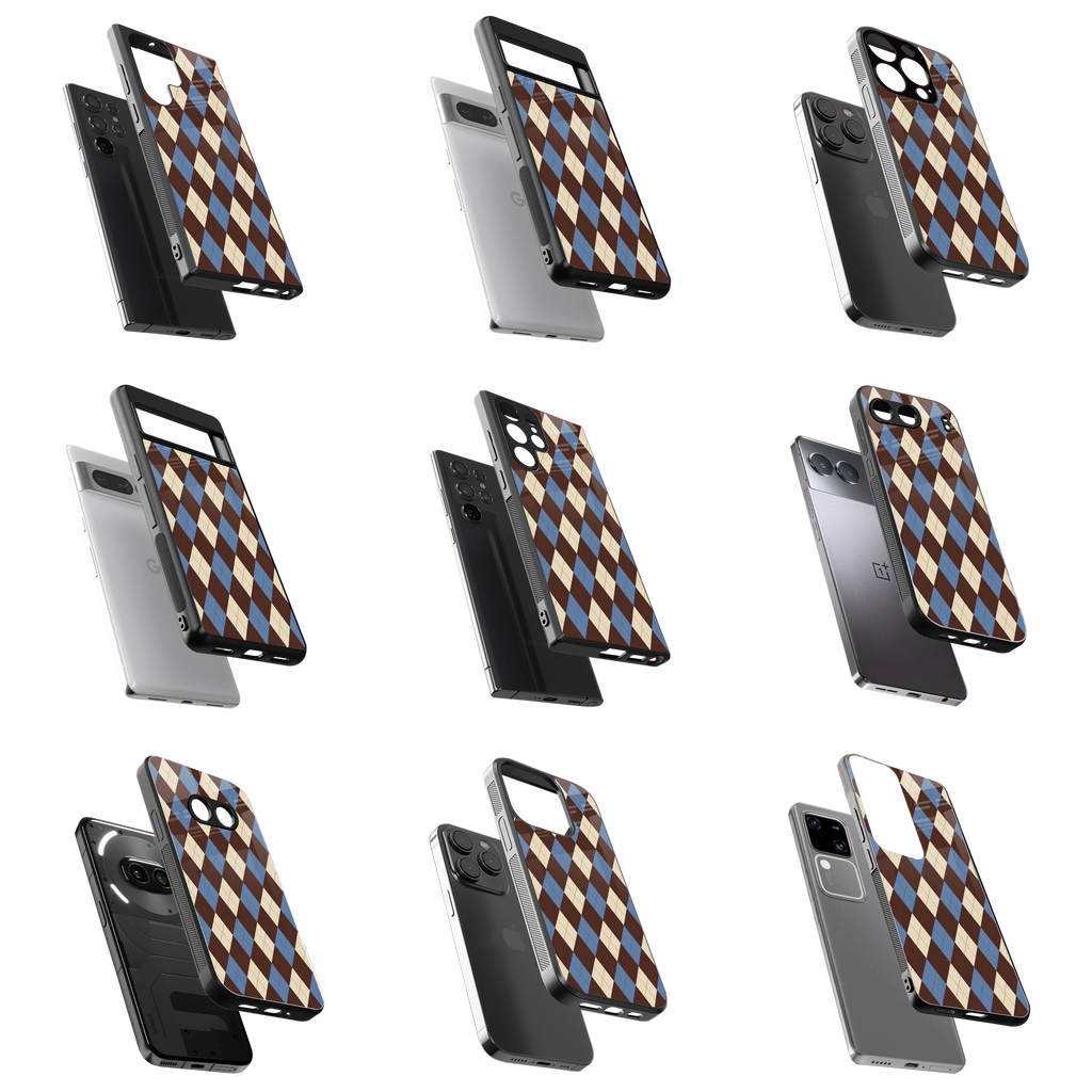Durable Glass Back Mobile Case for iPhone, Samsung, OnePlus, Google Pixel, Redmi, Vivo, Oppo