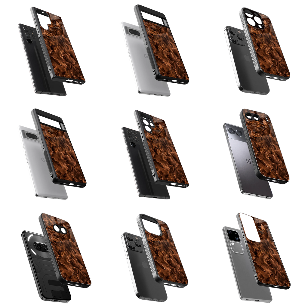 Durable Glass Back Mobile Case for iPhone, Samsung, OnePlus, Google Pixel, Redmi, Vivo, Oppo