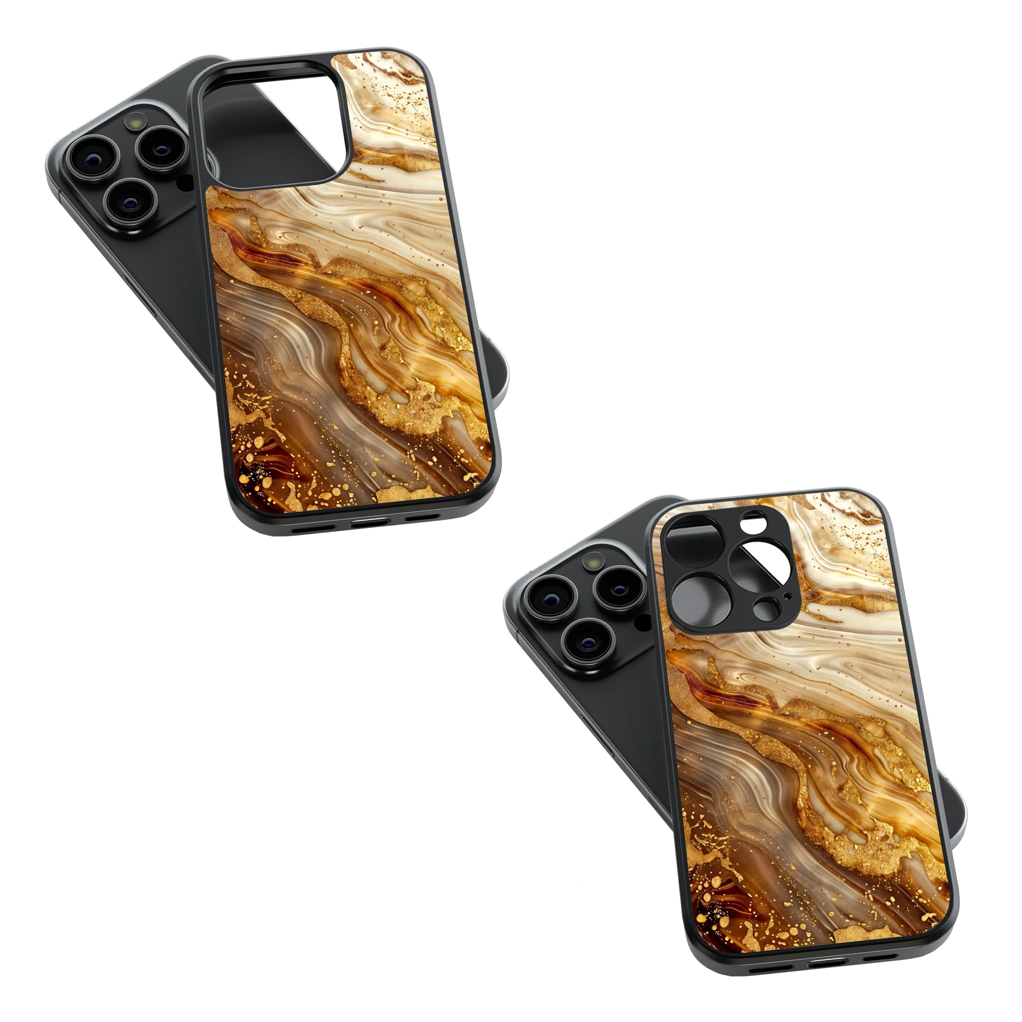 Trendy Glass Back Mobile Case for iPhone, Samsung, Redmi, OnePlus, Google Pixel, Motorola