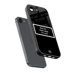 mom says i'm cool black back phone cover | glass case for iphone 16e