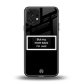 mom says i'm cool black back phone cover | glass case for nothing phone 1
