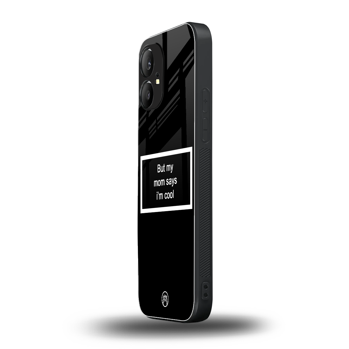 mom says i'm cool black back phone cover | glass case for nothing phone 1