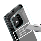 mom says i'm cool black back phone cover | glass case for oneplus nord 3