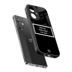 mom says i'm cool black back phone cover | glass case for oneplus nord ce 3
