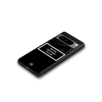 mom says i'm cool black back phone cover | glass case for google pixel 8 pro