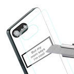 mom says i'm cool white back phone cover | glass case for iphone 16e