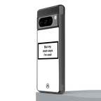 mom says i'm cool white back phone cover | glass case for google pixel 8 pro