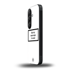 mom says i'm cool white back phone cover | glass case for samsung galaxy s24