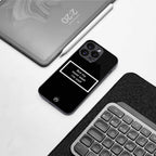 Mom Says I'm Cool Black Phone Cover | Glass Case