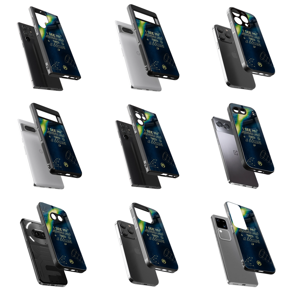 Durable Glass Back Mobile Case for iPhone, Samsung, OnePlus, Google Pixel, Redmi, Vivo, Oppo