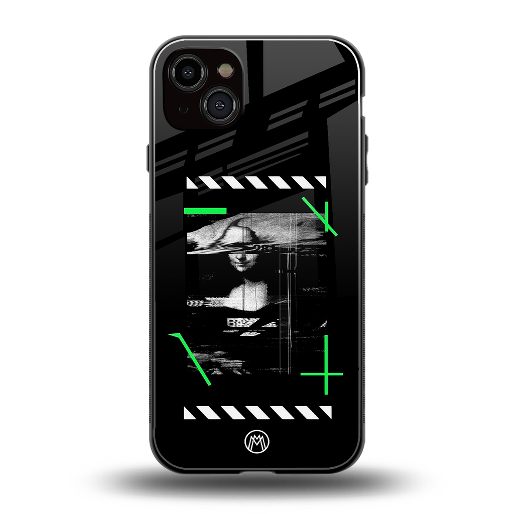 mona lisa art back phone cover | glass case for iphone 15 plus