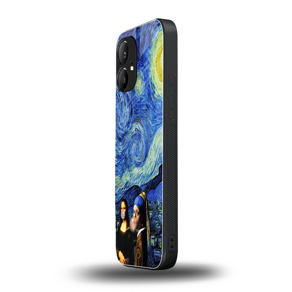 mona lisa starry night back phone cover | glass case for nothing phone 1
