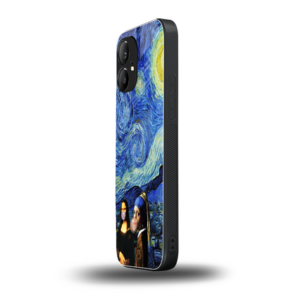 mona lisa starry night back phone cover | glass case for nothing phone 1