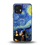 mona lisa starry night back phone cover | glass case for nothing phone 2