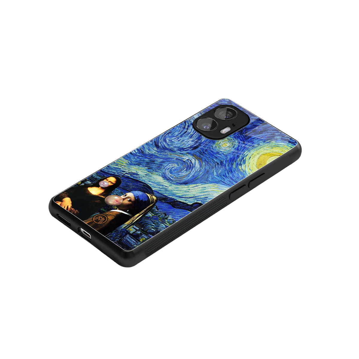mona lisa starry night back phone cover | glass case for nothing phone 2