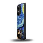 mona lisa starry night back phone cover | glass case for oneplus nord 3