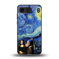 mona lisa starry night back phone cover | glass case for oneplus nord 4
