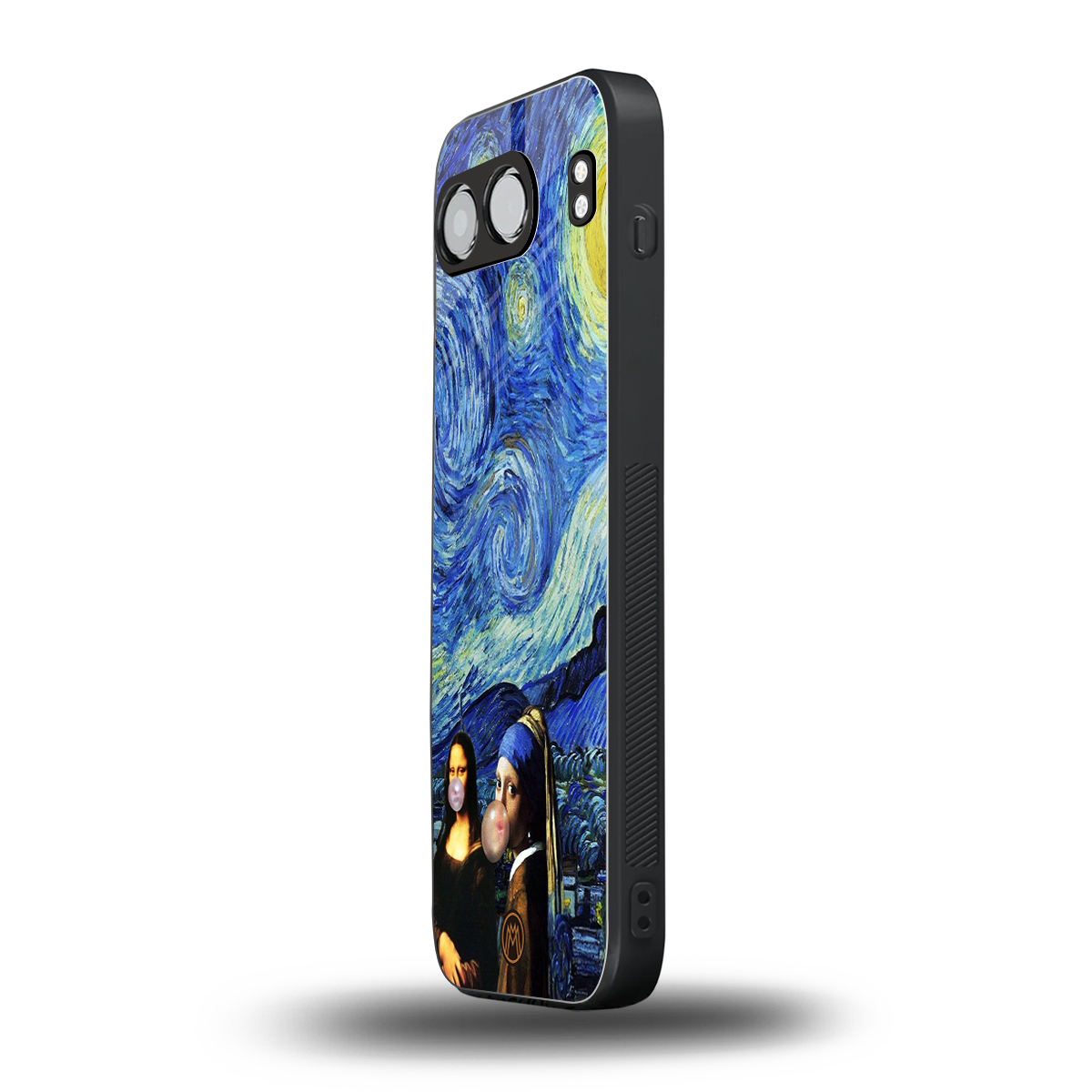 mona lisa starry night back phone cover | glass case for oneplus nord 4