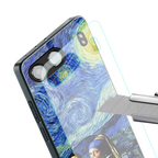 mona lisa starry night back phone cover | glass case for oneplus nord 4