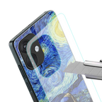 mona lisa starry night back phone cover | glass case for oneplus nord ce 3