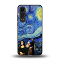 mona lisa starry night back phone cover | glass case for oneplus nord ce 4 lite