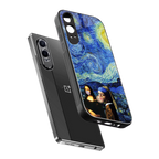 mona lisa starry night back phone cover | glass case for oneplus nord ce 4 lite