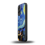 mona lisa starry night back phone cover | glass case for oneplus nord ce 4 lite