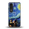 mona lisa starry night back phone cover | glass case for oneplus nord ce 4