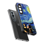 mona lisa starry night back phone cover | glass case for oneplus nord ce 4