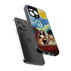 mona lisa x van gogh back phone cover | glass case for iphone 16 pro max