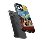 mona lisa x van gogh back phone cover | glass case for iphone 16 pro