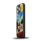 mona lisa x van gogh back phone cover | glass case for iphone 16 pro