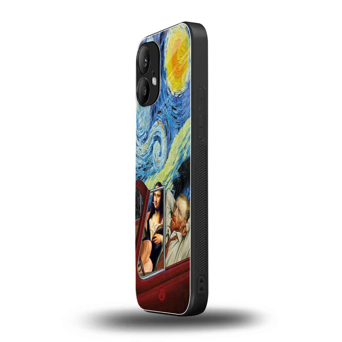 mona lisa x van gogh back phone cover | glass case for nothing phone 2