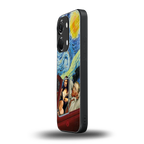 mona lisa x van gogh back phone cover | glass case for oneplus nord 3