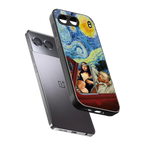 mona lisa x van gogh back phone cover | glass case for oneplus nord 4