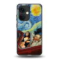 mona lisa x van gogh back phone cover | glass case for oneplus nord ce 3