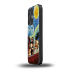 mona lisa x van gogh back phone cover | glass case for oneplus nord ce 3
