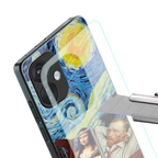 mona lisa x van gogh back phone cover | glass case for oneplus nord ce 3