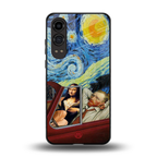 mona lisa x van gogh back phone cover | glass case for oneplus nord ce 4 lite