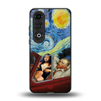 mona lisa x van gogh back phone cover | glass case for oneplus nord ce 4