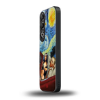 mona lisa x van gogh back phone cover | glass case for oneplus nord ce 4