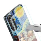 mona lisa x van gogh back phone cover | glass case for oneplus nord ce 4