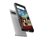 mona lisa x van gogh back phone cover | glass case for google pixel 7 pro