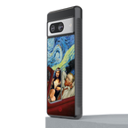 mona lisa x van gogh back phone cover | glass case for Google Pixel 8