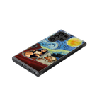 mona lisa x van gogh back phone cover | glass case for samsung galaxy s23 ultra