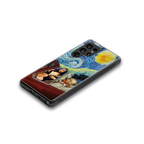 mona lisa x van gogh back phone cover | glass case for samsung galaxy s25 ultra